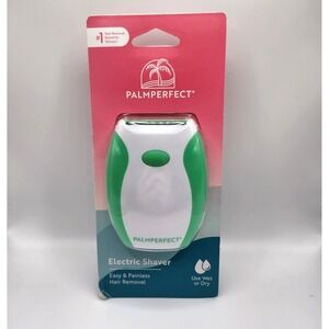 Clio PalmPerfect Electric Shaver Wet/Dry Cordless Green - NEW